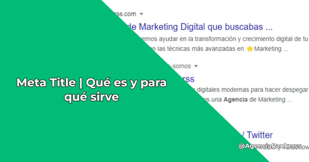 Meta Title | Qué es y para qué sirve